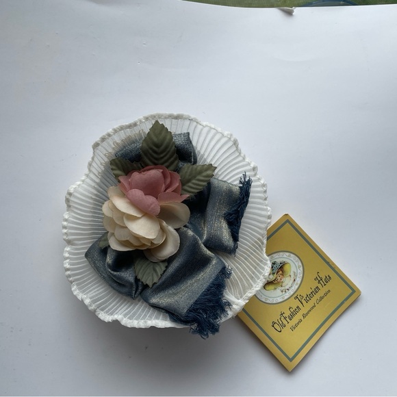 RARE Vintage Victoria Rosewood Collection Old Fashion Victorian Doll Hat - Picture 3 of 11